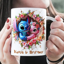 Load image into Gallery viewer, Love Blossoms: Personalized Couple Coffee Mug - Custom Gift for Friends, Anniversary, &amp; Special Occasions Coffee Mug PopCulturePrints
