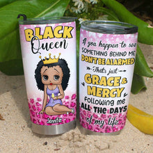 Load image into Gallery viewer, Personalized Black Queen Tumbler - Empowering Black Girl Gift Tumbler Cup PopCulturePrints
