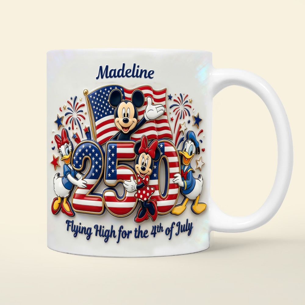 Celebrate Freedom with Friends - Personalized 4th of July Coffee Mug Coffee Mug PopCulturePrints