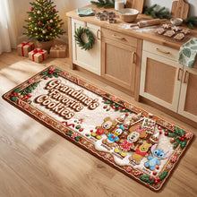 Load image into Gallery viewer, Make Memories with Grandma's Favorite Cookies Runner Rug - Personalized Holiday Gift
