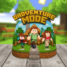 Load image into Gallery viewer, “Adventure Awaits, Dad!” - Dadventure Plaque - Personalized Gift for Dad, Grandpa, and Father Figures Shaped Plaques PopCulturePrints
