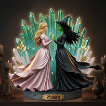 Load image into Gallery viewer, "Friendship Illuminated - A Magical Connection" - Fantasy Friendship Light Box, Personalized Gift for Friends, Family, and Loved Ones Light Box PopCulturePrints
