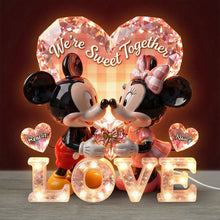 Load image into Gallery viewer, We're Sweet Together - Personalized Sweet Couple Acrylic Light Box Light Box PopCulturePrints
