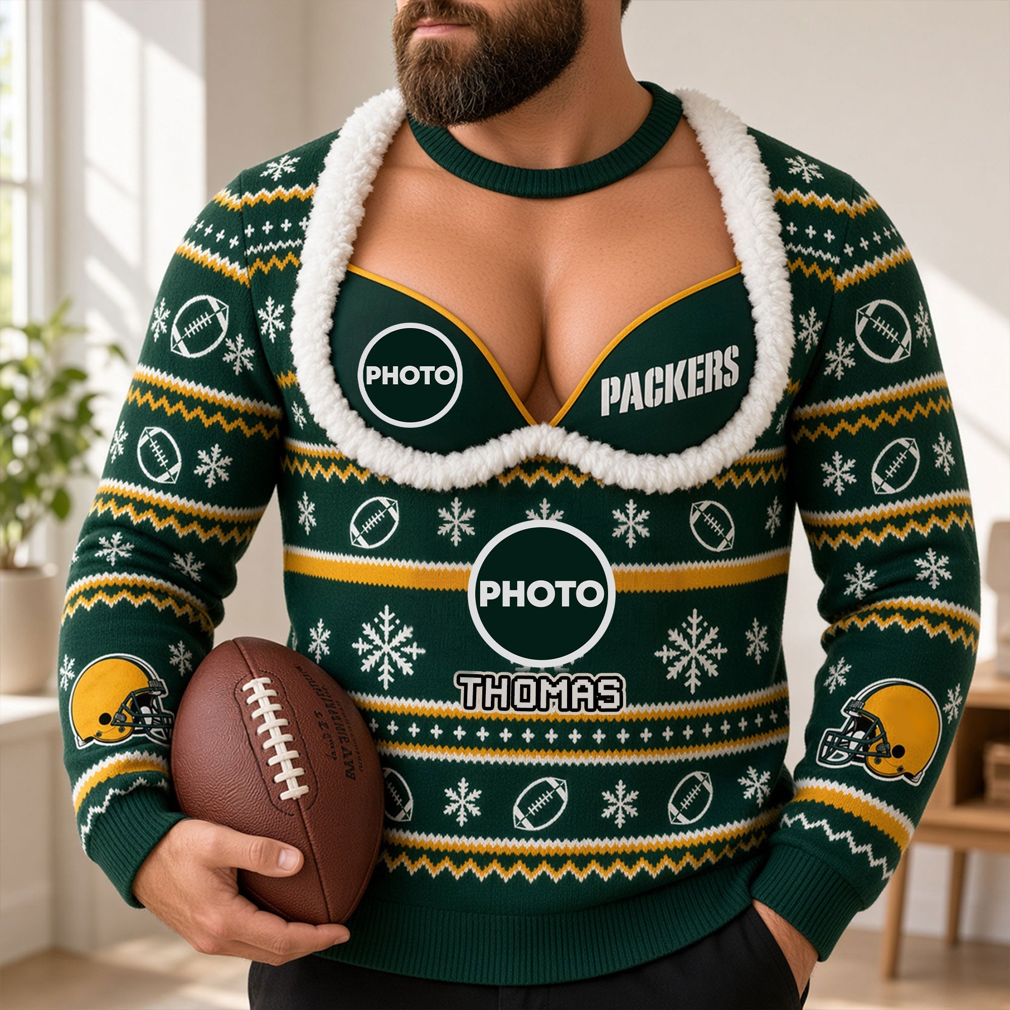 Sport Lover Funny Knitted Ugly Sweater - Personalized Gift for Sport Fans