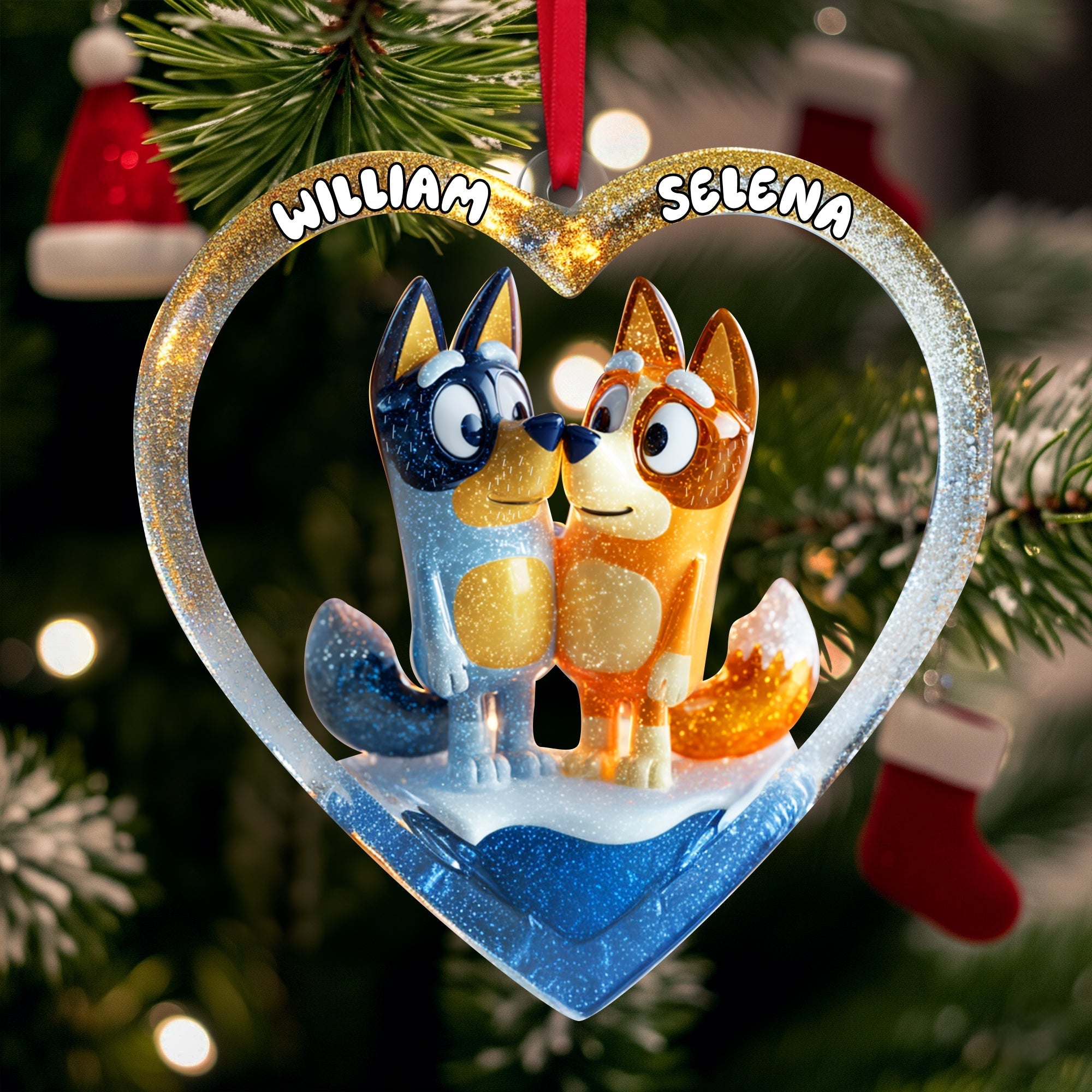 You're By Far My Favorite Ornament - Personalized Christmas Gift for Couples Ornament PopCulturePrints