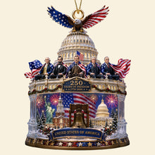 Load image into Gallery viewer, Celebrate Freedom: Free Dome Acrylic Ornament - Personalized Gift for Patriots
