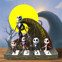 Load image into Gallery viewer, “Father of Nightmares” - Unique Personalized Nightmare Dad Plaque - Custom Gift for Fathers, Dads, and Grandpas Shaped Plaques PopCulturePrints

