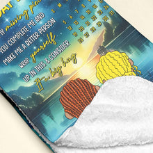 Load image into Gallery viewer, Personalized Cartoon Couple Blanket - The Day I Met You Blanket PopCulturePrints
