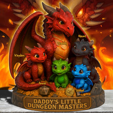 Load image into Gallery viewer, “Dragons Make the Best Dads” - Personalized Dragon Dad Acrylic Plaque - Custom Gift for Fathers, Grandfathers &amp; Dads Shaped Plaques PopCulturePrints
