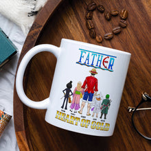 Load image into Gallery viewer, Personalized Heart of Gold Dad Mug - Anime Theme Coffee Mug PopCulturePrints
