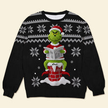 Load image into Gallery viewer, “Unwrap the Joy of Christmas!” - Funny Holiday Ugly Sweater - Personalized Gift for Movie Lovers AOP Products PopCulturePrints
