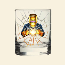 Load image into Gallery viewer, "Illuminate Your Passion with Every Sip" - Professional Welder Drinking Glass - Personalized Gift for Welders and Craft Enthusiasts Glass PopCulturePrints
