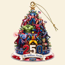 Load image into Gallery viewer, Celebrate the Spirit of America - Personalized Christmas Ornament for Family and Friends
