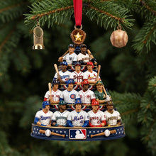 Load image into Gallery viewer, Celebrate the Season with The Diamond Sport Christmas Tree Acrylic Ornament - Personalized Gift for Sport Lovers
