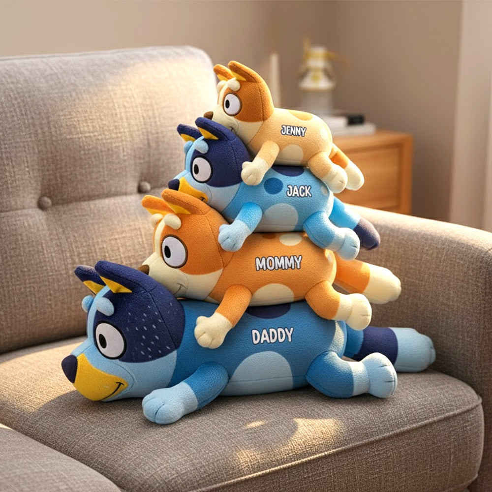 “Cherish Every Moment” - Personalized Family Shaped Pillow Pillow PopCulturePrints