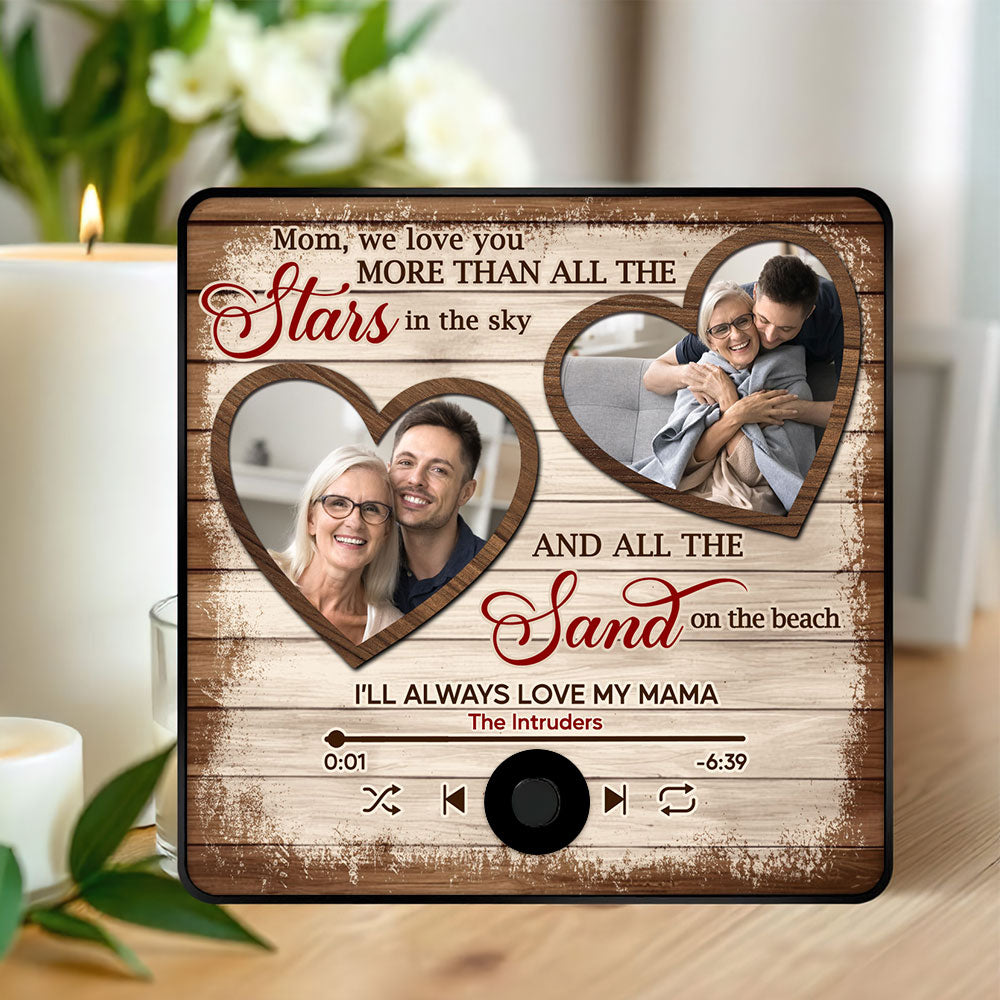 Personalized Music & Photo Fridge Magnet for Mom Fridge Magnet PopCulturePrints