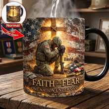 Load image into Gallery viewer, Faith Over Fear Magic Coffee Mug - Personalized Gifts for Veterans Coffee Mug PopCulturePrints
