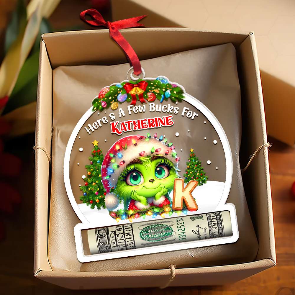 Personalized Christmas Money Holder Ornament for Kids Ornament PopCulturePrints
