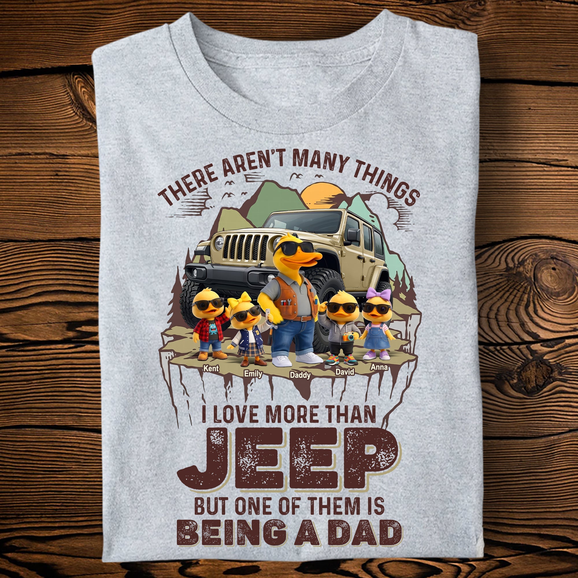 “There Aren’t Many Things I Love More Than Jeep” - Off-road Car Lover Dad Shirt - Personalized Gift for Dads and Grandpas Shirts PopCulturePrints