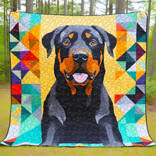 Load image into Gallery viewer, Rottweiler Christmas Quilt Bed Set - Perfect Gifts for Dog Lovers Blanket PopCulturePrints
