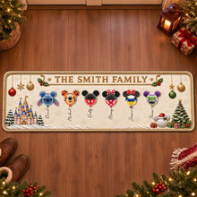 Load image into Gallery viewer, Celebrate Family Joy - Magical Balloon Family Runner Rug - Personalize for Unique Christmas Gifts
