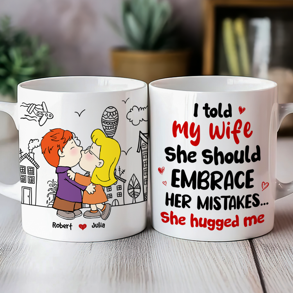 Customizable Couple Coffee Mug - Perfect Valentine's Day Gifts for Couples Coffee Mug PopCulturePrints