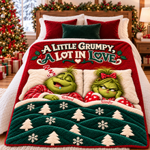 Load image into Gallery viewer, A Little Grumpy, A Lot in Love Blanket - Personalized Gift for Couples
