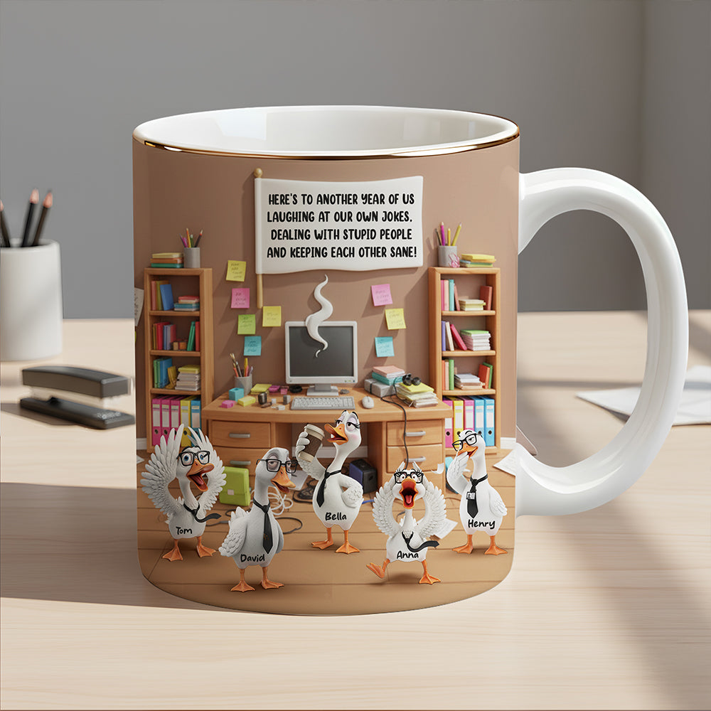 Silly Goose Coworker Mug - Personalized Gift for Fun-loving Colleagues Coffee Mug PopCulturePrints