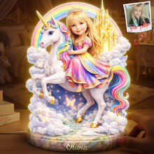 Load image into Gallery viewer, Embrace the Magic – Little Princess Acrylic Light Box - Custom Photo Gift for Kids Light Box PopCulturePrints
