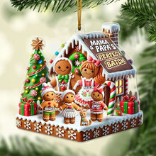 Load image into Gallery viewer, Personalized Family Gingerbread House Acrylic Ornament Ornament PopCulturePrints
