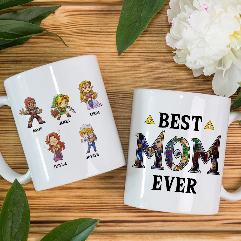 Custom Best Mom Ever Coffee Mug - Personalized Gift for Mother's Day Coffee Mug PopCulturePrints