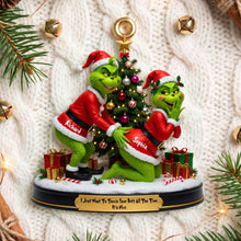 Load image into Gallery viewer, I Just Want To Touch Your Butt All The Time - Playful Touch Couple Ornament - Personalized Gift for Couples Ornament PopCulturePrints
