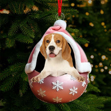 Load image into Gallery viewer, Personalized Christmas Pet Photo Ornament Ornament PopCulturePrints
