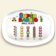Load image into Gallery viewer, Super Dad Grill Plate - Personalized Family Design Resin Plate PopCulturePrints
