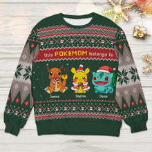 Load image into Gallery viewer, Personalized Ugly Christmas Sweater for Mom - Pokémom Edition Ugly Christmas Sweater PopCulturePrints
