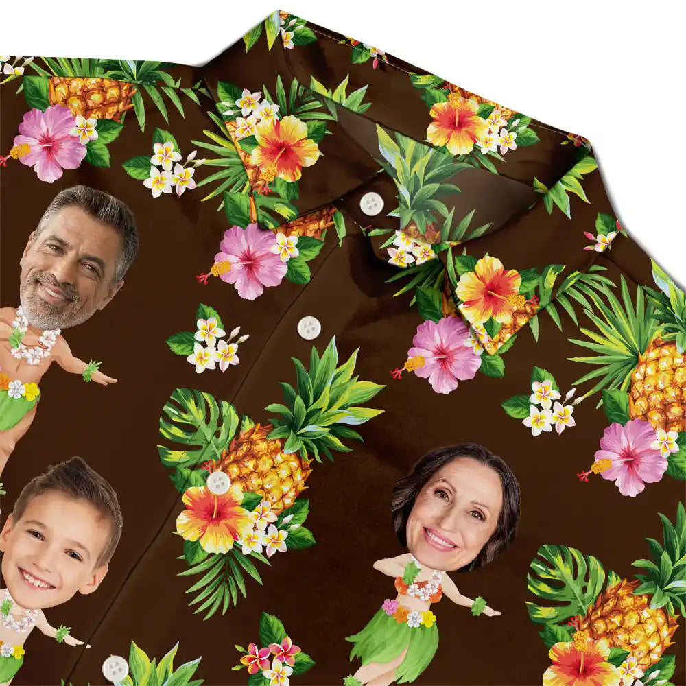 Aloha The William Family - Custom Photo Hawaiian Shirt Hawaiian Shirt PopCulturePrints