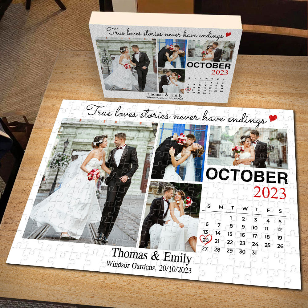 Personalized True Love Couples Jigsaw Puzzle Jigsaw Puzzles PopCulturePrints