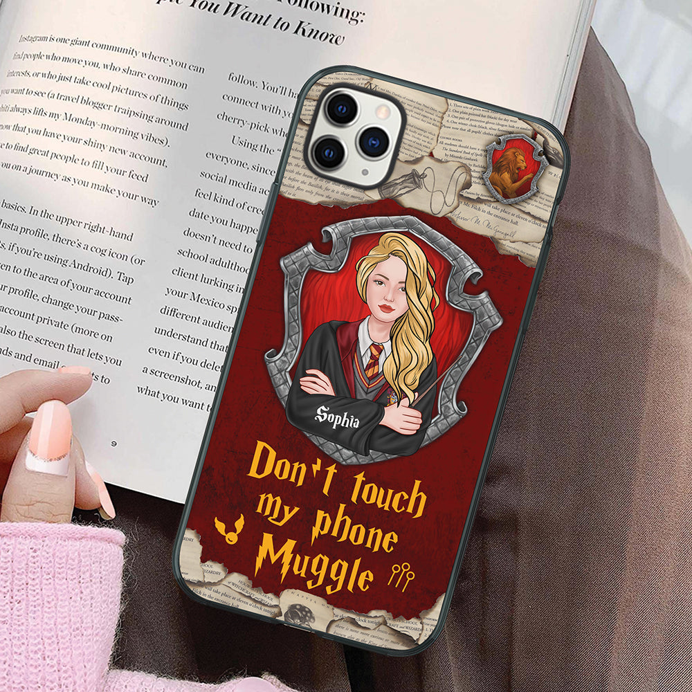 Personalized Harry Potter Themed Phone Case - Don't Touch My Phone Muggle