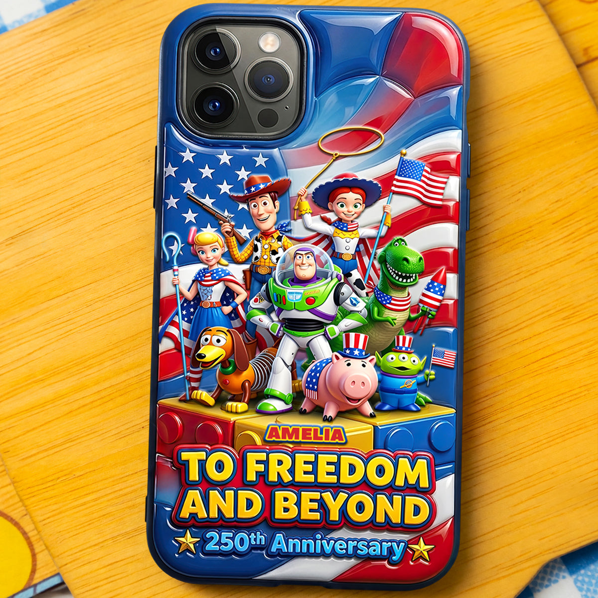 Celebrate Freedom: USA 250th Anniversary Phone Case - Personalized Gift for Patriots Phone Case PopCulturePrints