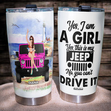 Load image into Gallery viewer, Personalized Jeep Spare Tire Cover - Strongest Women Drive Jeeps
