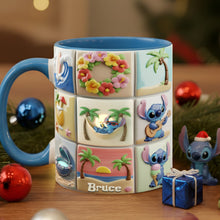 Load image into Gallery viewer, &quot;Sip into Paradise&quot; - Tropical Vacation Scene Accent Mug - Personalized Gifts for Everyone Coffee Mug PopCulturePrints
