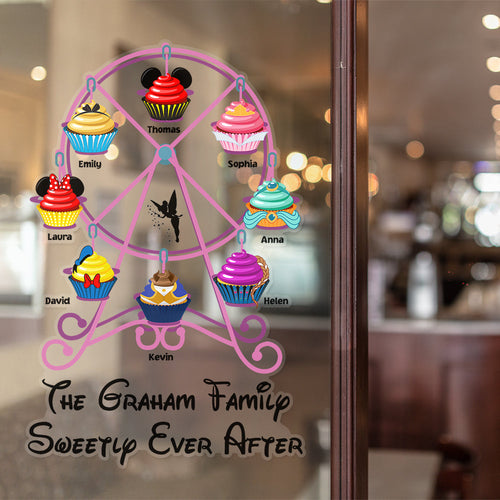 Family Ferris Wheel Personalized Decal - Sweet Holiday Gifts Decal Sticker PopCulturePrints