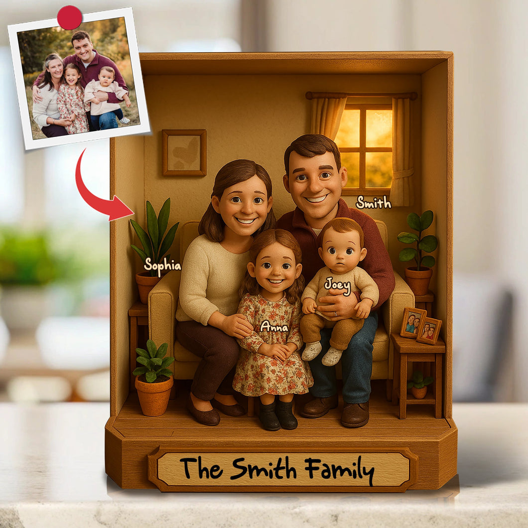 Capture Memories with Personalized Custom Photo Gifts - Family Acrylic Plaque Shaped Plaques PopCulturePrints