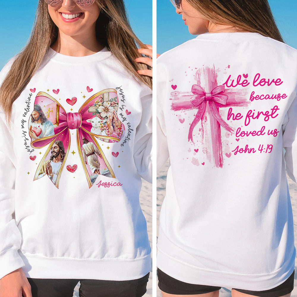 Personalized Christian Valentine's Day Hoodie Shirts PopCulturePrints