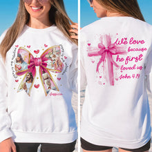 Load image into Gallery viewer, Personalized Christian Valentine&#39;s Day Hoodie Shirts PopCulturePrints
