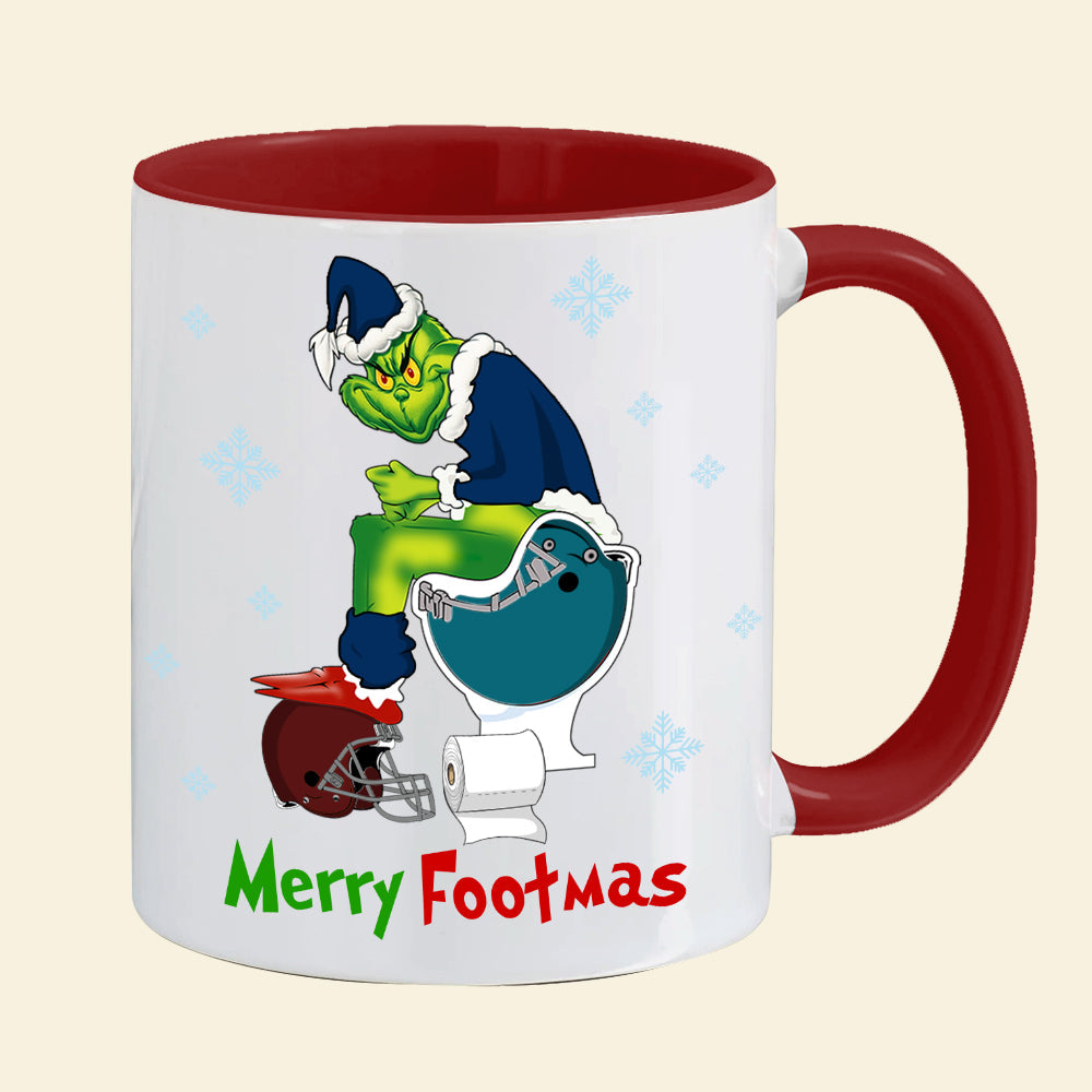 Customizable Funny Football Mug with Team Logo Coffee Mug PopCulturePrints