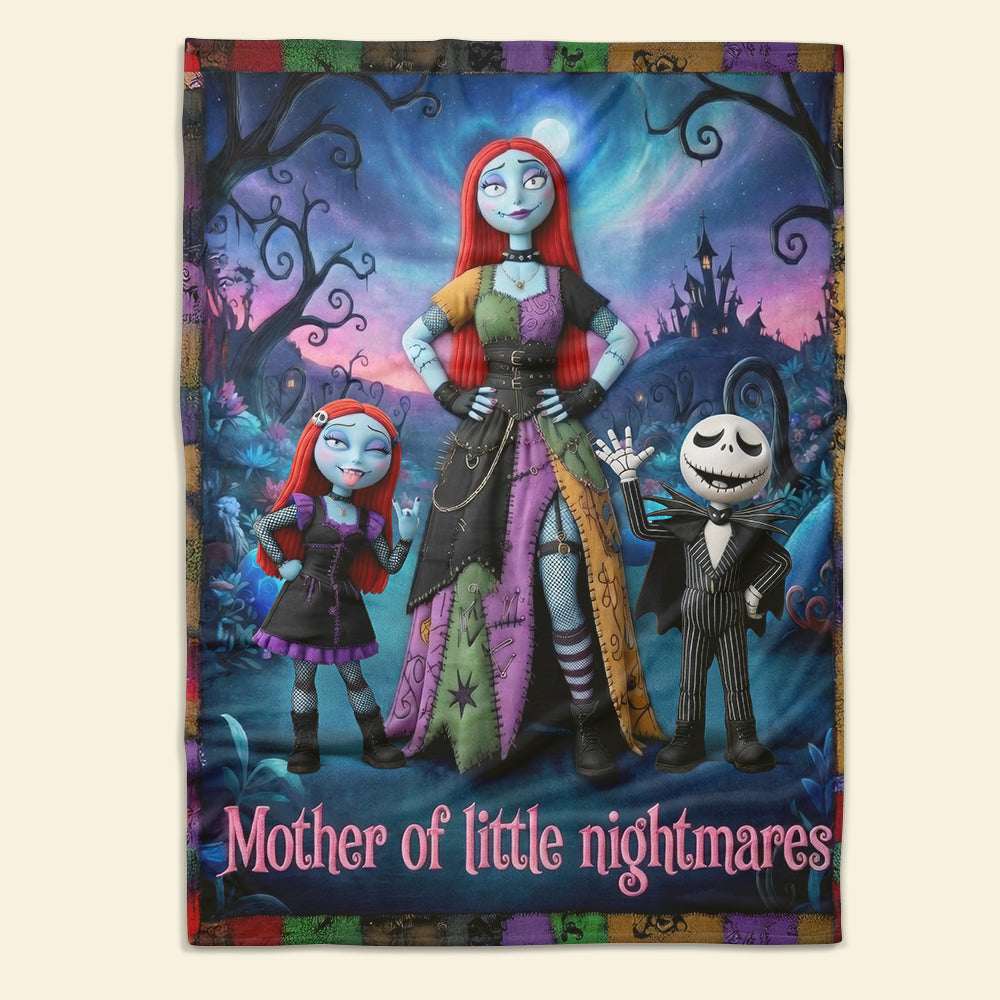 "Cuddle Up with the Mother of Frightful Cheer!" - Personalized Blanket for Moms, Perfect Gift for Mother’s Day, Grandma, and More Blanket PopCulturePrints