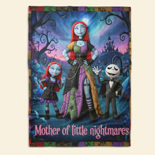 Load image into Gallery viewer, "Cuddle Up with the Mother of Frightful Cheer!" - Personalized Blanket for Moms, Perfect Gift for Mother’s Day, Grandma, and More Blanket PopCulturePrints
