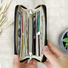 Load image into Gallery viewer, &quot;Make Every Day Pawsome!&quot; - Cute Cats 3D Effect Personalized Leather Long Wallet - A Unique Gift for Cat Lovers, Friends, and Family Leather Long Wallet PopCulturePrints
