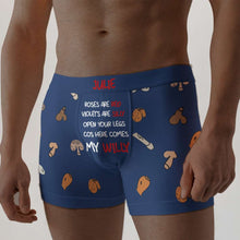 Load image into Gallery viewer, Personalized Men's Boxers - Cheeky Cock and Dick Pattern Boxer Briefs PopCulturePrints
